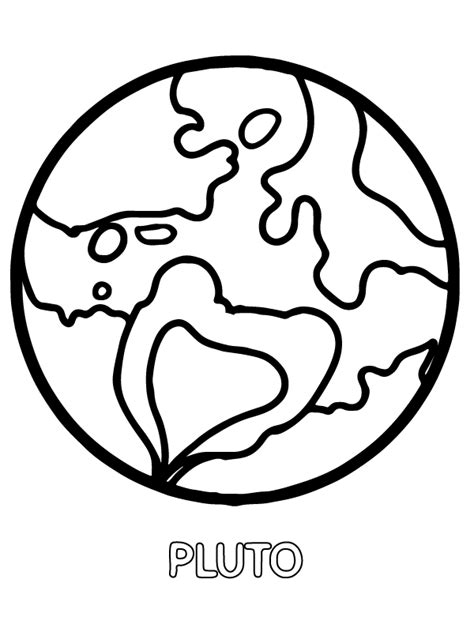 planet pluto coloring page  printable coloring pages  kids