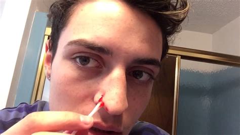 cleaning nose piercing youtube