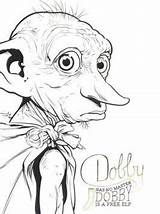 Dobby Elf Kleurplaten Zeichnungen Ausmalbild Malvorlage Phantastische Vorlagen Acessar sketch template