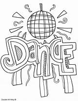 Coloring Pages Cover Dance Subject Dancing Printable Arts Covers Ballroom English School Printables Print Template Doodle Color Kids Doodles Book sketch template