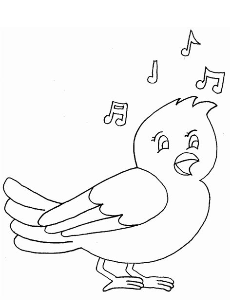 bird song animals coloring pages coloring page book