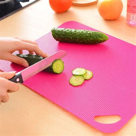 flexible pp plastic kitchen cutting board color  chopping blocks
