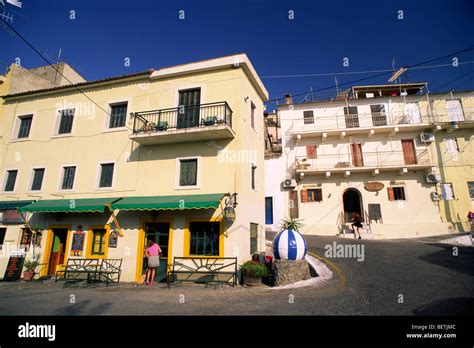 greece ionian islands corfu pelekas stock photo alamy