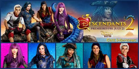 descendants  cast interview airing july st  disney channel