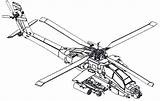 Helicopter Apache Osprey Ah Paintingvalley Kins sketch template