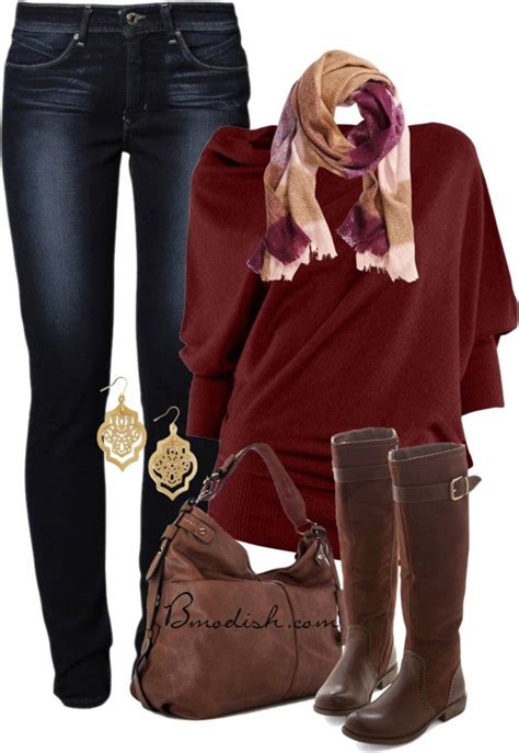 casual  cozy fall outfits polyvore combination   modish