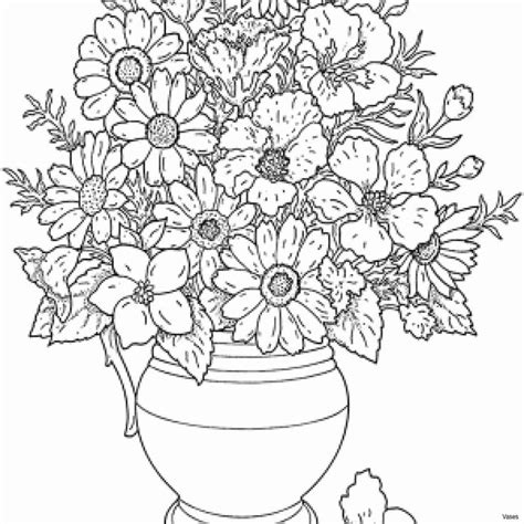 coloring pages flowers  vases flower vase coloring page printable