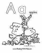 Coloring Pages Letter Alphabet Letters Kindergarten Color Preschool Apple Printable Abc Animal Alphabets Printables Kids Zuzu Pets Popular Comments Sheets sketch template