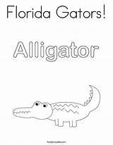 Seminoles Alligator sketch template