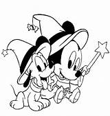 Pluto Baby Coloring Pages Mickey Mouse sketch template