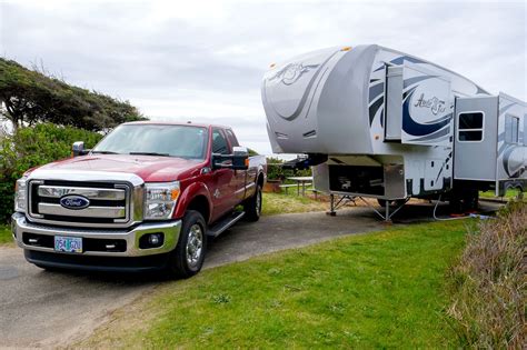 truck  towing  travel trailer