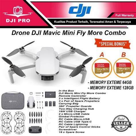 jual dji mavic mini fly  combo  baterai drone garansi resmi  lapak dji pro bukalapak
