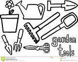Coloring Pages Tools Garden Tool Gardening Drawing Printable Clipart Construction Simple Carpenter Colouring Clip Da Preschool Measuring Tape Getcolorings Color sketch template
