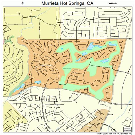 Murrieta Hot Springs California Street Map 0650090