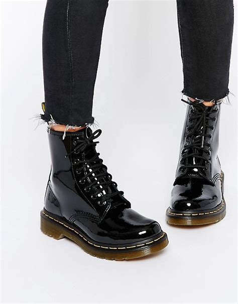 dr martens modern classics  patent  eye boots asos