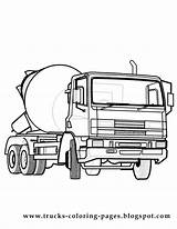 Coloring Pages Truck Wheeler Construction Chevy Mixer Drawing Kids Trucks Tundra Printable Toyota Pickup Vehicle Drawings Ram Clipart Silverado Transportation sketch template