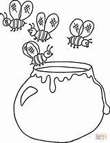 Honey Coloring Pot Pages Ukrainian Apples Color Jar Printable Ukraine Public Apple sketch template