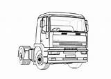 Coloring Truck Pages Trucks Box Wheels Cartoon Lets sketch template