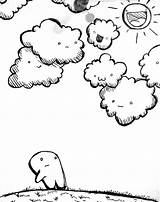 Cloudy Drawing Getdrawings sketch template