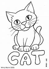 Kucing Mewarnai Kartun Binatang Digambar Mudah Lore Lucu Ular Warna Disimpan sketch template