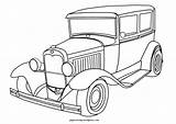 Coloring Cars Pages Old Car Library Clipart Book sketch template