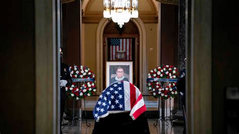 Ruth Bader Ginsburg Is The First Woman To Lie In State At Us Capitol