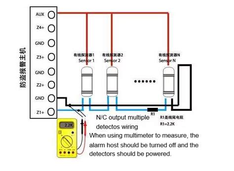 wiring  principle  wired detector vedard security alarm  technology