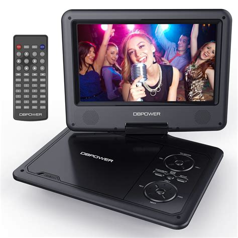 Dbpower 9 5 Inch Portable Dvd Player With Rechargeable Battery Sd Card