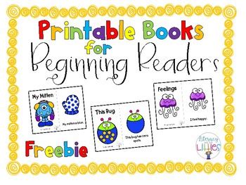 printable books  beginning readers  literacy   littles