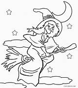 Witch Witches Bruxa Ausmalbilder Hexe Bruxas Printable Spooky Hexen Kids Cool2bkids Malvorlagen sketch template