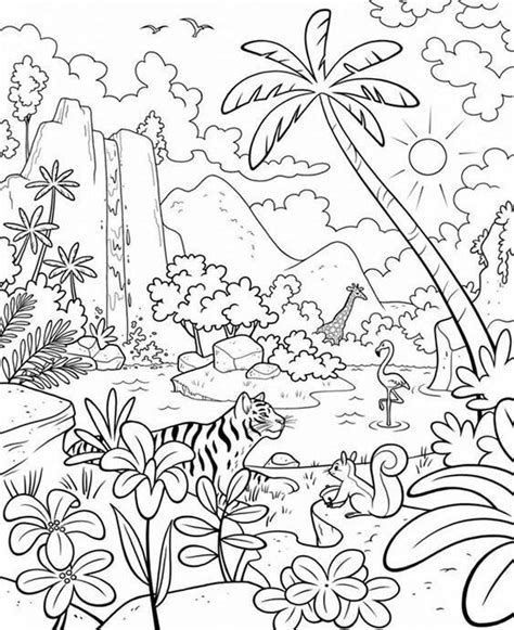 fun creation coloring pages         easy
