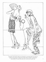 Roaring Dover Twenties Fashions Doverpublications sketch template
