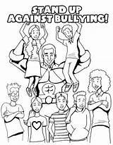 Bullying Coloring Anti Pages Printable Sheets Stand Message Against Colouring Bully Color Kind Others Together Getcolorings Popular Girls Coloringhome sketch template