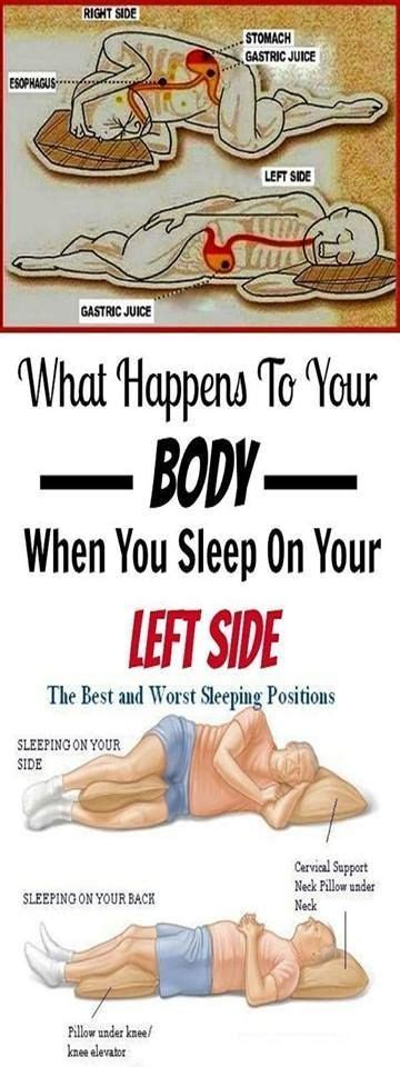 sleeping   left side affects  health comfortable