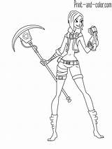Fortnite Color Coloring Pages Print Girls Boys Games sketch template