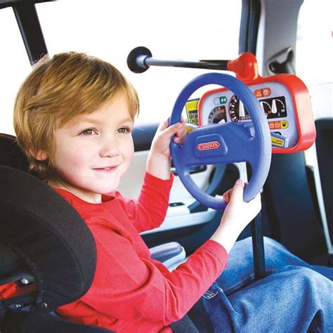 kids car  seat backseat driver steering wheel toy child role play pretend stimulation
