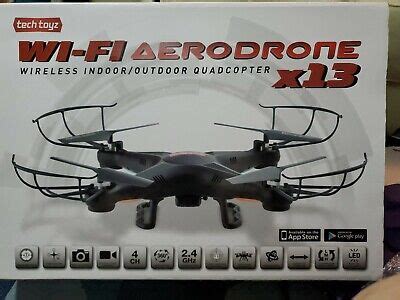 tech toyz wi fi aerodrone wireless indooroutdoor quadcopter xdrone