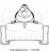 Nun Coloring Cartoon Happy Banner Over Clipart Cory Thoman Vector Outlined Royalty Habit Pulpit Her 2021 470px 34kb sketch template