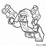 Lego Widow Draw Drawing Heroes Super Captain America Marvel Step Drawdoo Drawings Tutorials Party Webmaster автором обновлено March Choose Board sketch template