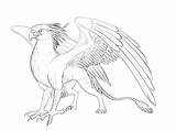 Griffin Gryphon Drawing Mythical Creatures Drawings Gryphons Izora Deviantart Creature Griffins Animal Phoenix Sketches Fantasy Cool Reference Mystical Paintingvalley Bird sketch template