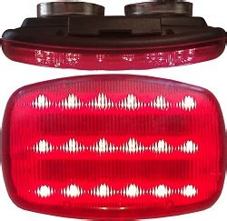 led flashing hazard light red