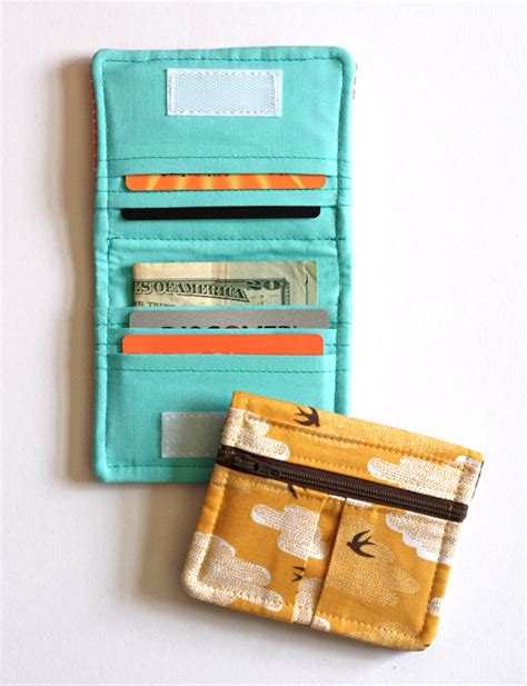 cute wallet pattern  sew   orange