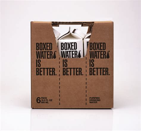 boxed water is better packaging fonts in use