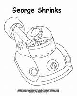 Shrinks George Coloring Pages Gs Cb sketch template