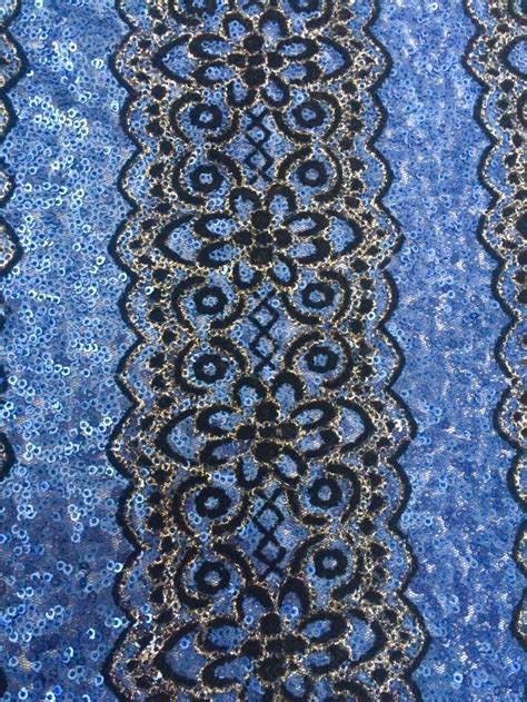 blue lace fabric
