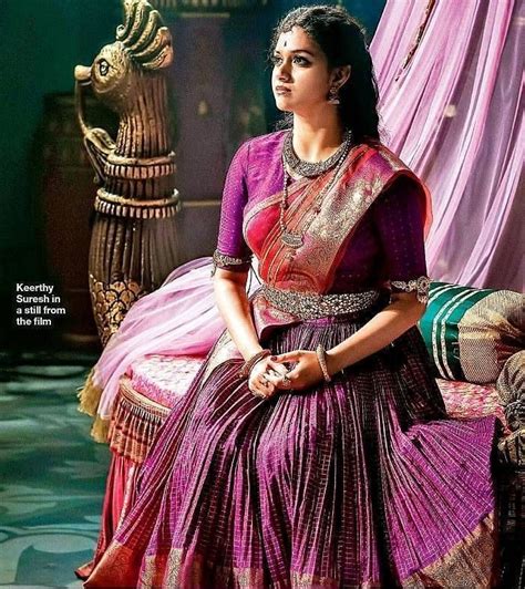 Keerthi Suresh Stylish Party Dresses Indian Women Half