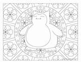 Pokemon Snorlax Coloring Adult Windingpathsart sketch template