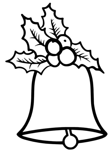 christmas bells coloring pages home design ideas