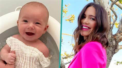 Mandy Moore S Newborn Son Gus Shows Off His Giant Smile In The Tub He