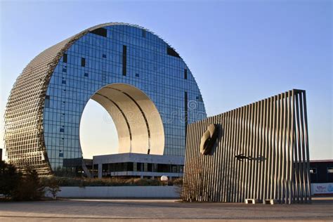 circular shaped building architecture   park stock photo image